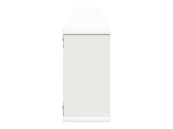 Prateleiras parede forma cubo 2 pcs derivados de madeira branco