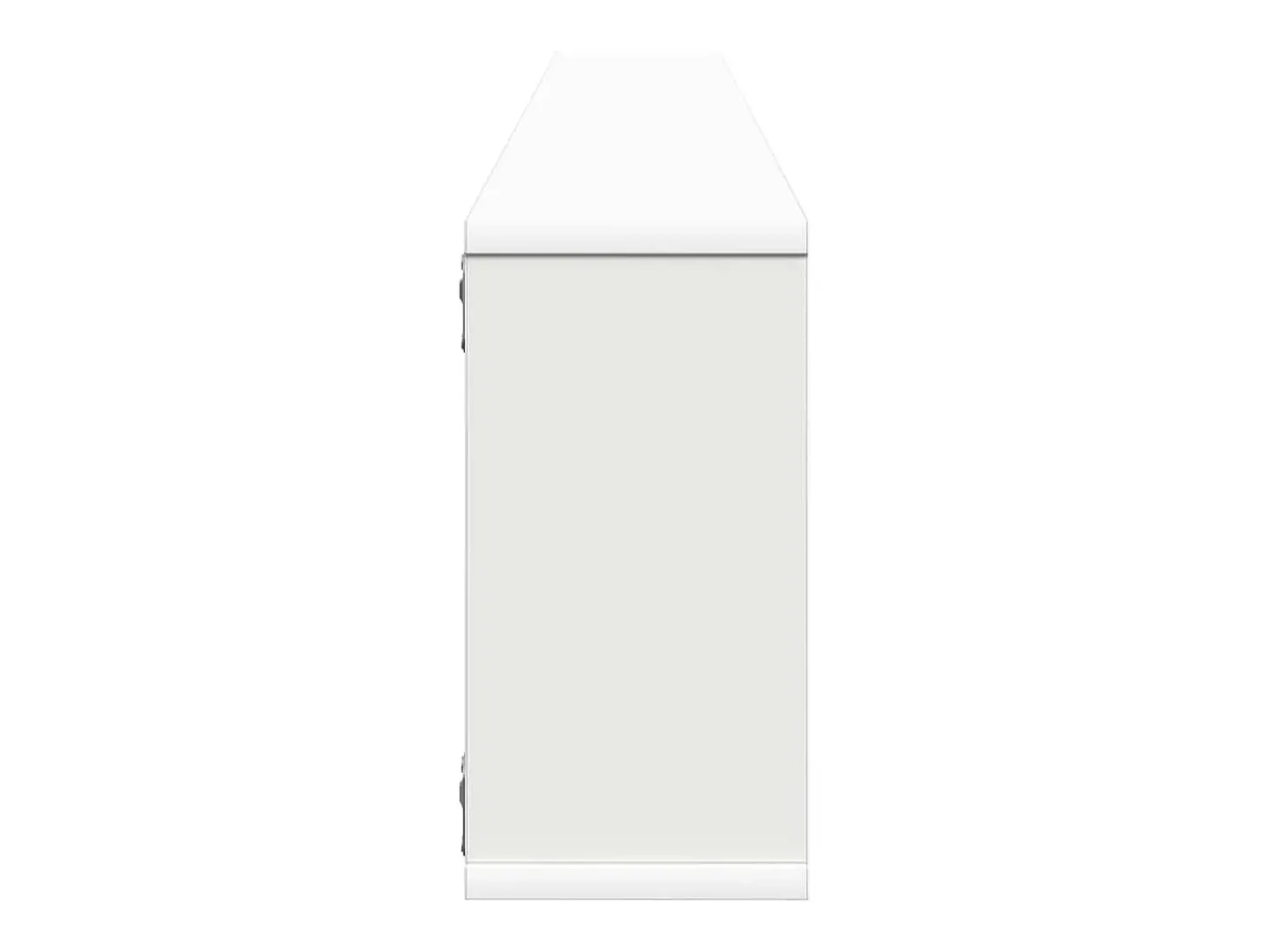 Prateleiras parede forma cubo 2 pcs derivados de madeira branco