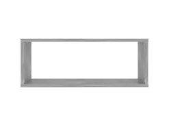 Prateleiras parede forma de cubo 6pcs 60x15x23 cm cinza cimento PT607727