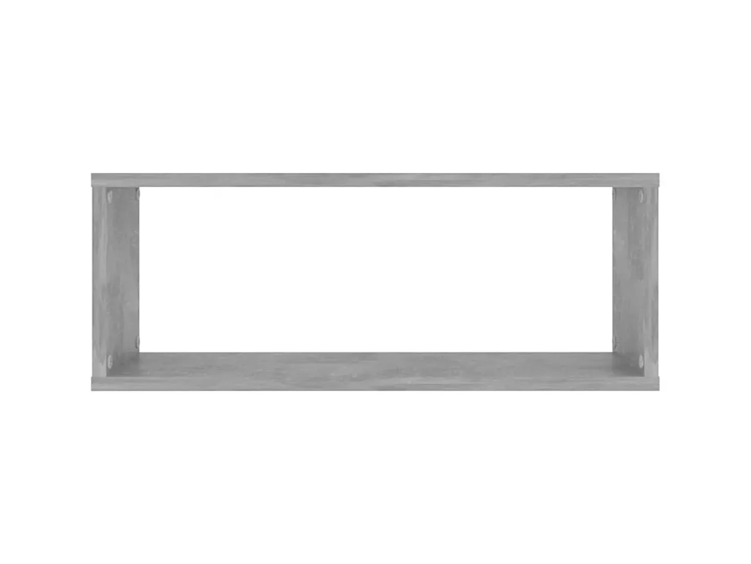 Prateleiras parede forma de cubo 6pcs 60x15x23 cm cinza cimento PT607727