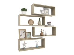 Prateleiras parede forma de cubo 4 pcs carvalho sonoma PT500541