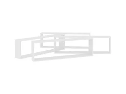 Prateleiras parede forma cubo 4pcs deriv. madeira 100x15x30 cm PT774944