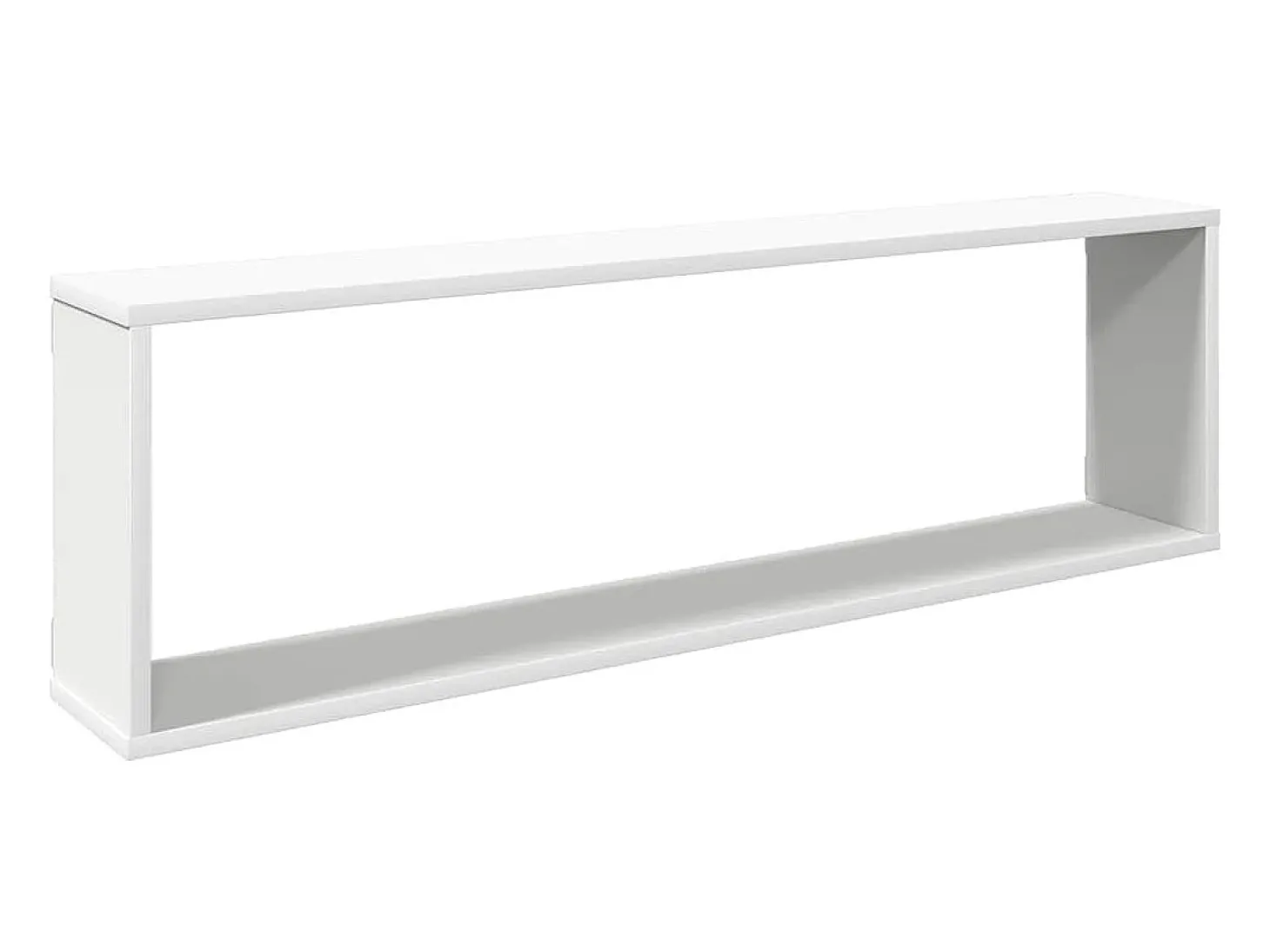 Prateleiras parede forma cubo 4pcs deriv. madeira 100x15x30 cm