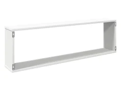 Prateleiras parede forma cubo 4pcs deriv. madeira 100x15x30 cm