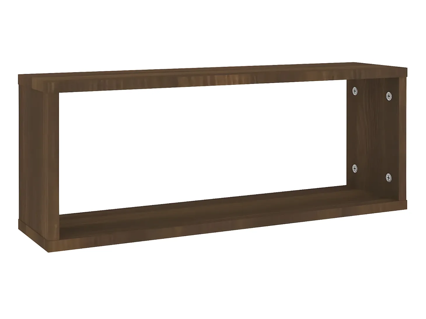 Prateleiras parede 4pcs madeira processada 60x15x23 cm castanho PT949164