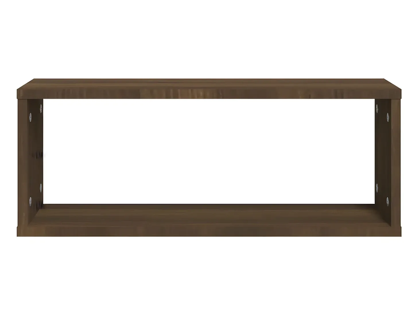 Prateleiras parede 4pcs madeira processada 60x15x23 cm castanho PT949164