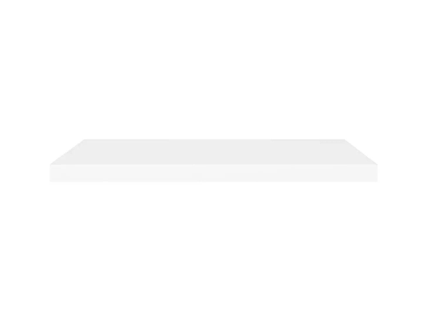 Prateleiras parede suspensas 2 pcs 80x23,5x3,8cm MDF branco PT758683