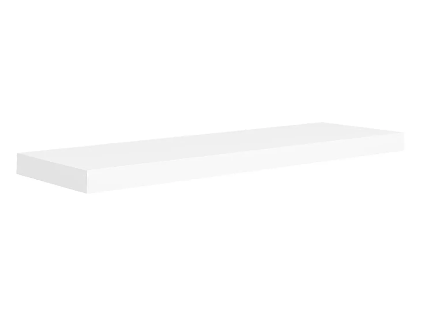 Prateleiras parede suspensas 2 pcs 80x23,5x3,8cm MDF branco PT758683