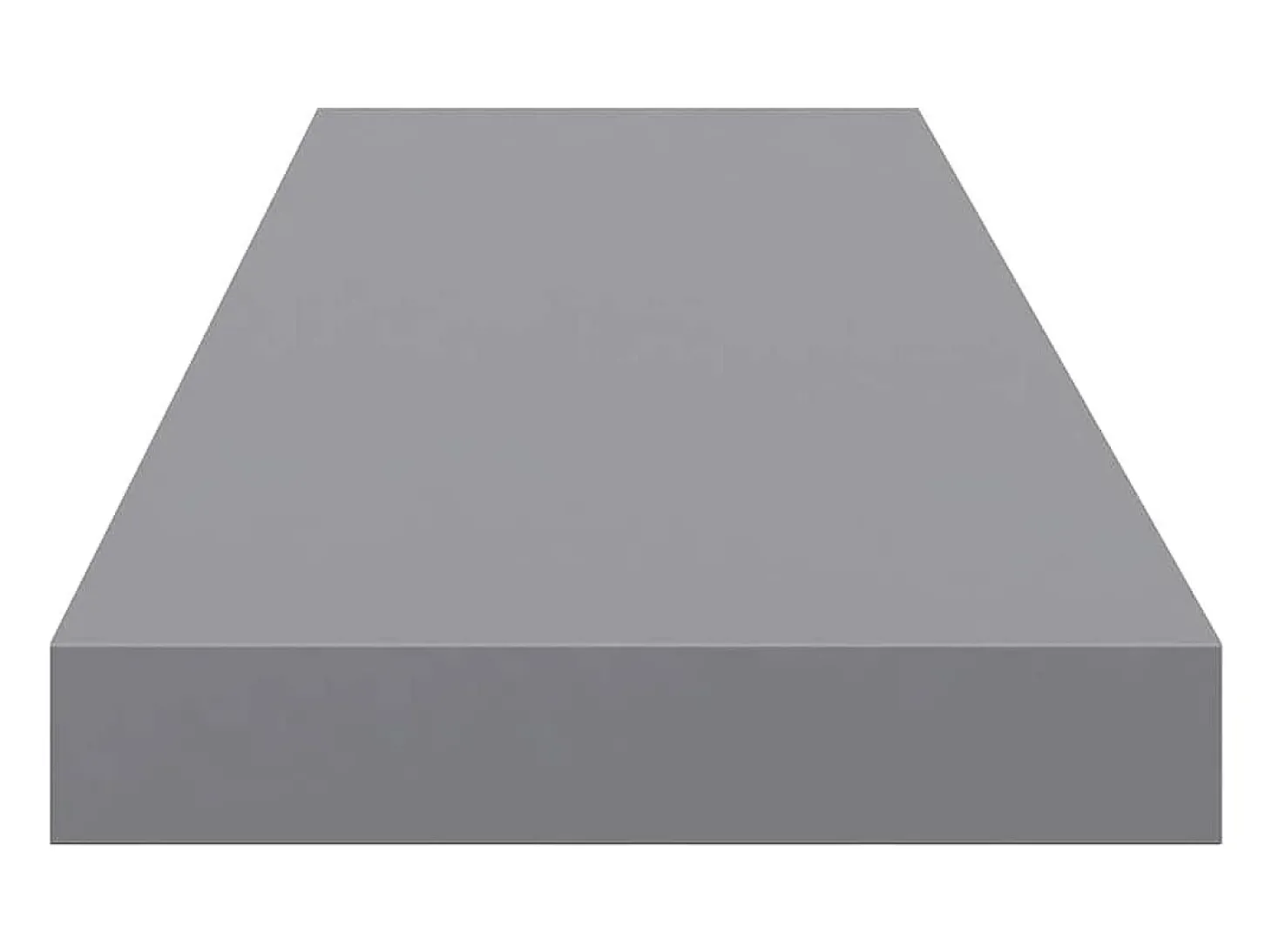 Prateleiras parede suspensas 4 pcs 90x23,5x3,8cm MDF cinzento