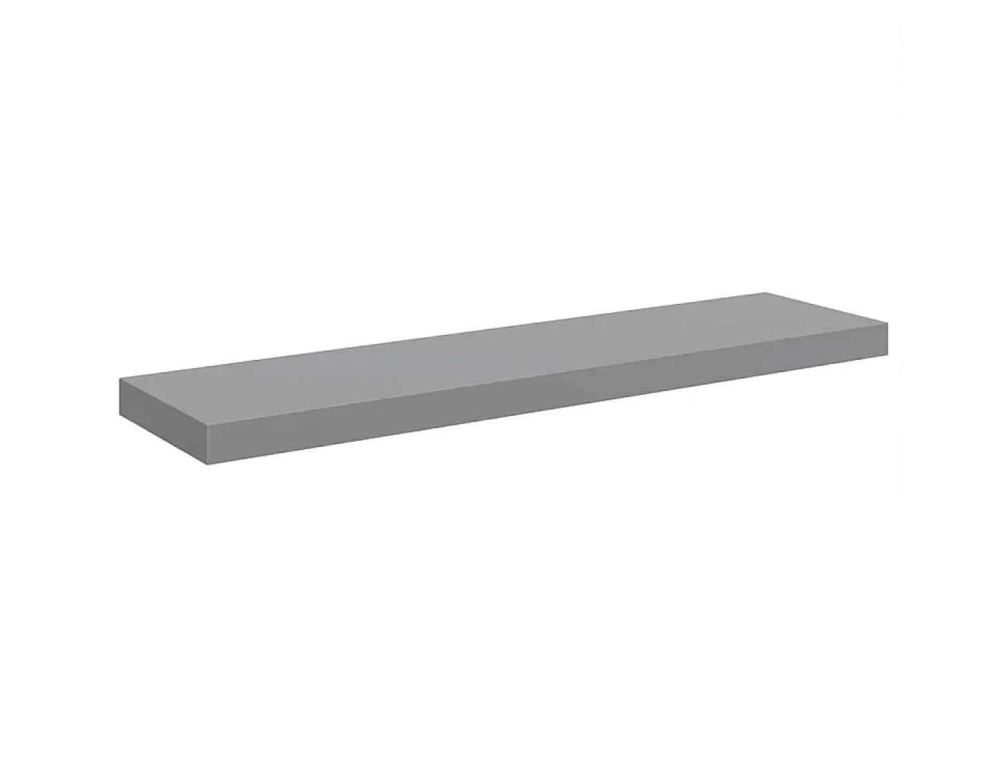 Prateleiras parede suspensas 4 pcs 90x23,5x3,8cm MDF cinzento