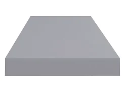 Prateleiras parede suspensas 4 pcs 80x23,5x3,8cm MDF cinzento PT640420