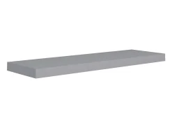 Prateleiras parede suspensas 4 pcs 80x23,5x3,8cm MDF cinzento PT640420