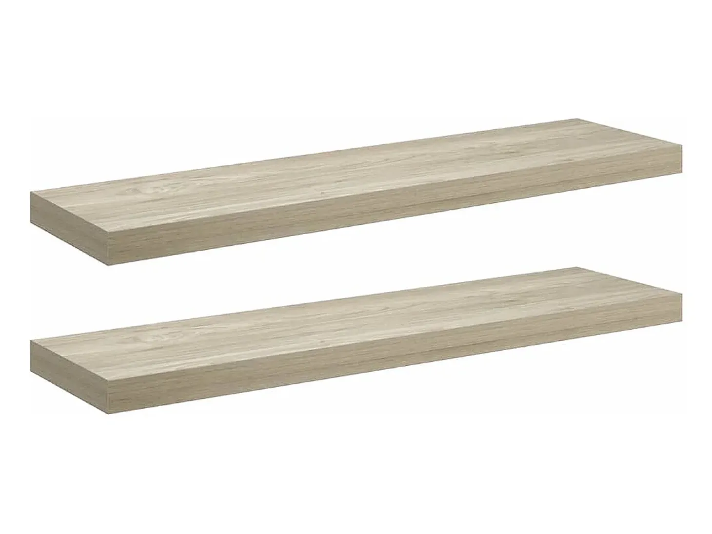 Prateleiras parede suspensas 2 pcs 90x23,5x3,8cm MDF carvalho