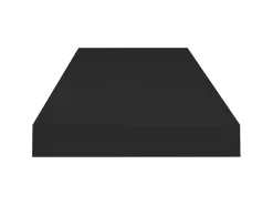 Prateleiras parede suspensas 4 pcs 80x23,5x3,8cm MDF preto PT435039