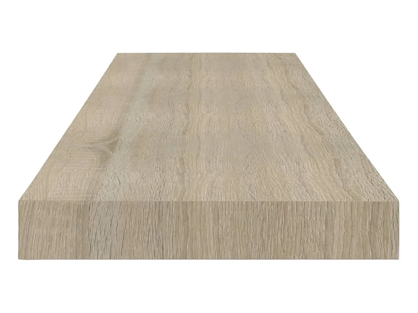 Prateleiras parede suspensas 2 pcs 80x23,5x3,8cm MDF carvalho PT842733