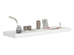 Prateleiras parede suspensas 4 pcs 80x23,5x3,8cm MDF branco PT527300