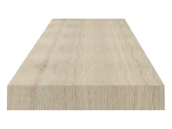Prateleiras parede suspensas 4 pcs 120x23,5x3,8cm MDF carvalho PT433143