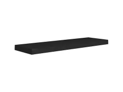 Prateleiras parede suspensas 2 pcs 80x23,5x3,8cm MDF preto PT166519