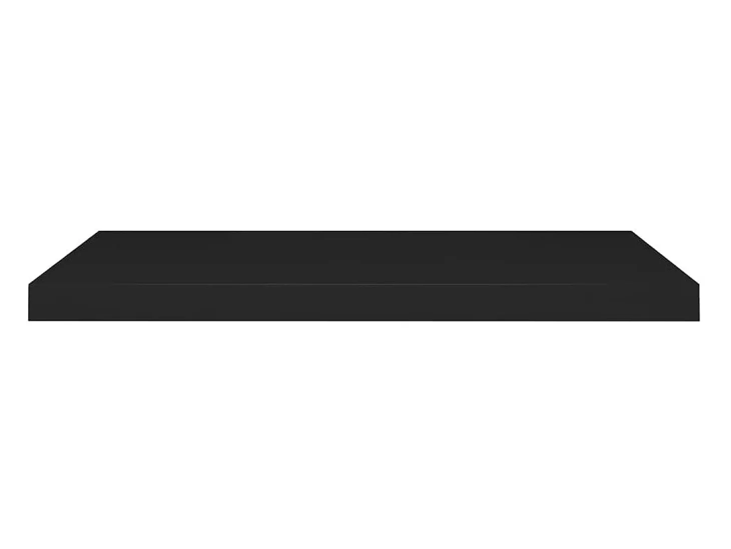 Prateleiras parede suspensas 2 pcs 80x23,5x3,8cm MDF preto PT166519