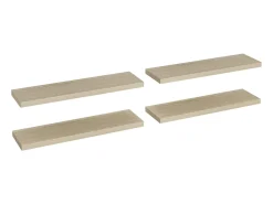 Prateleiras parede suspensas 4 pcs 90x23,5x3,8cm MDF carvalho PT911355