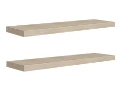 Prateleiras parede suspensas 2 pcs 90x23,5x3,8cm MDF carvalho PT148255