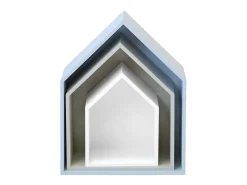 Prateleiras set de 3 MDF multicolor 37,5x29x12cm