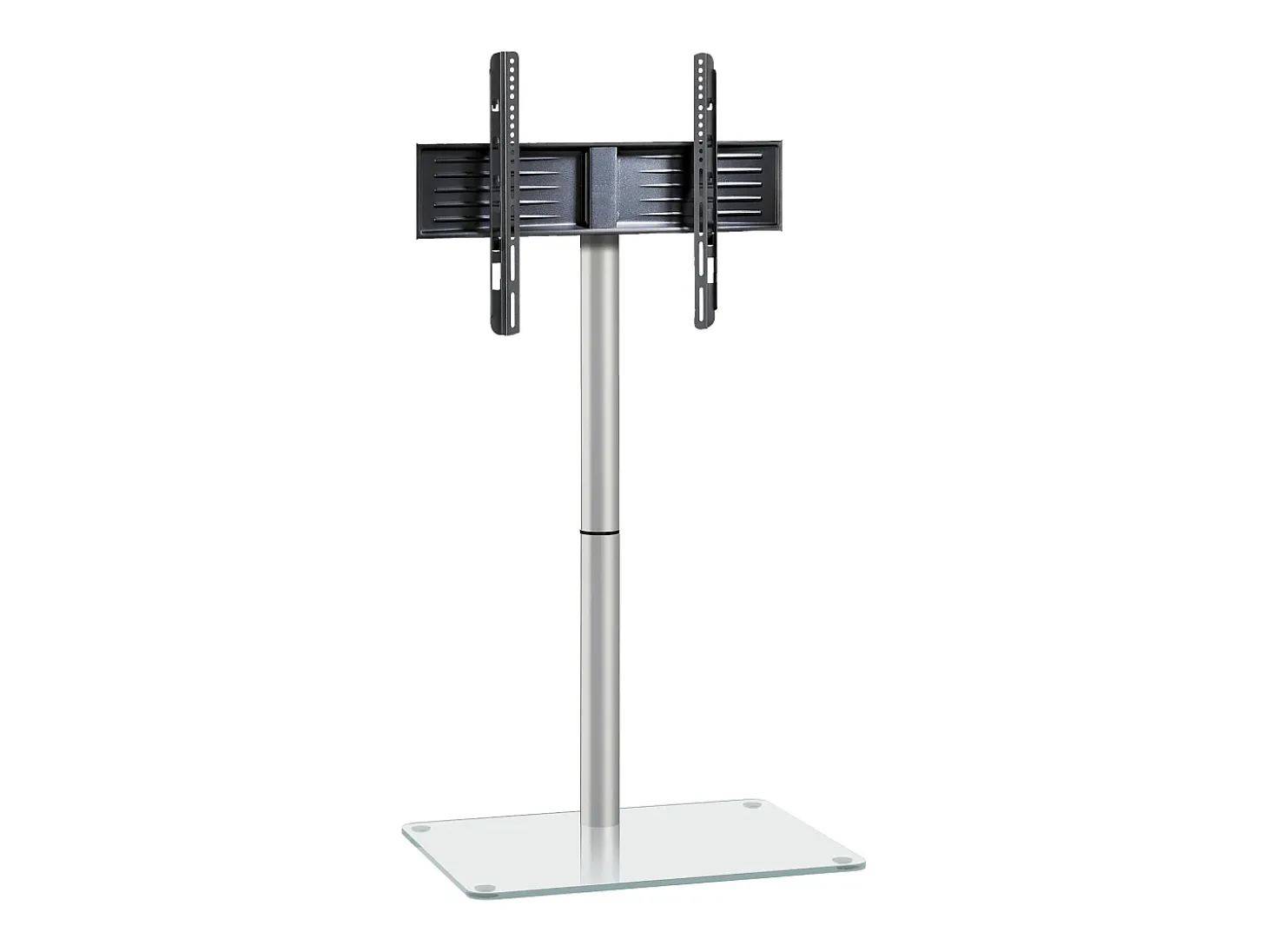 Pés de suporte de TV Alani Vidro transparente A. 100 x L. 60 x P. 45 cm