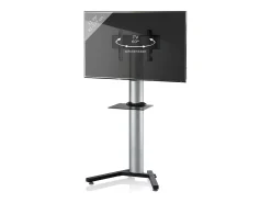 Pés de suporte de TV Stadino Prata A. 174 x L. 90 x P. 74 cm