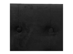 Pufe Duplo Dobrável Lysandre Sala de Estar/Jantar, Preto 76x38 cm