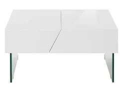 Punto | Mesa de centro 75 cm em Branco Alto Brilho