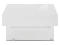 Punto | Mesa de centro 75 cm em Branco Alto Brilho