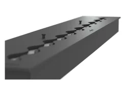 Queimador de bioetanol 120cm em aço inoxidável preto, 5 lt