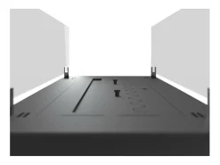 Queimador de bioetanol 100cm em aço inoxidável preto, embutido ou independente, 3 litros com copos incluídos