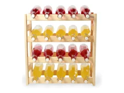 Rack de vinho de madeira KADAX Rack de álcool para 20 garrafas
