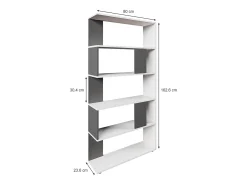 Raumteiler antracite 80x23.6x162.6