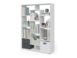 Raumteiler branco 107.2x29x143