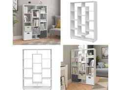 Raumteiler branco 107.2x29x143