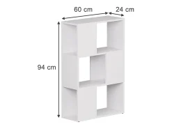 Raumteiler branco 60x24x94 eneos