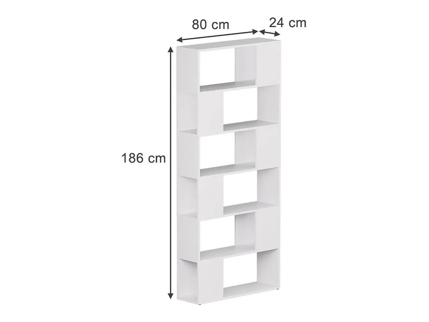Raumteiler branco 80x24x186 eneos