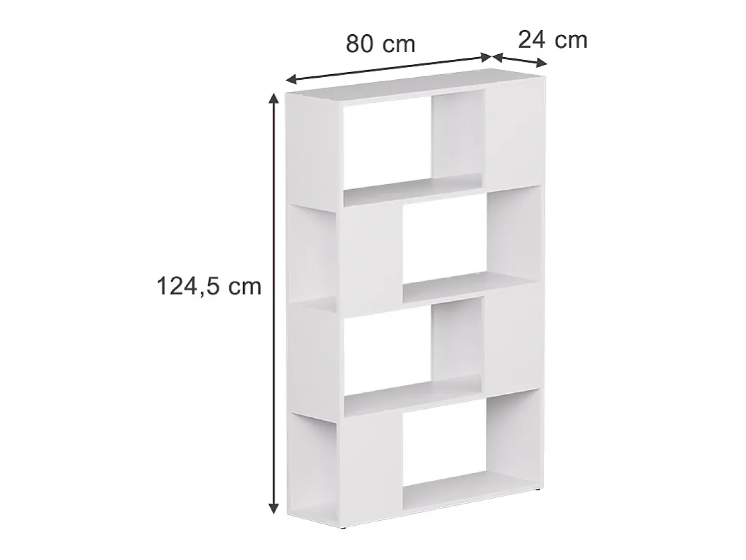 Raumteiler branco 80x24x124.5 eneos