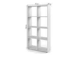 Raumteiler branco 143x29x72 scutum