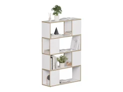 Raumteiler branco/carvalho 80x24x124.5 eneos
