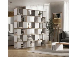 Raumteiler branco/carvalho 60x24x186 eneos