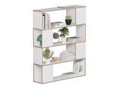 Raumteiler branco/carvalho 100x24x124.5 eneos