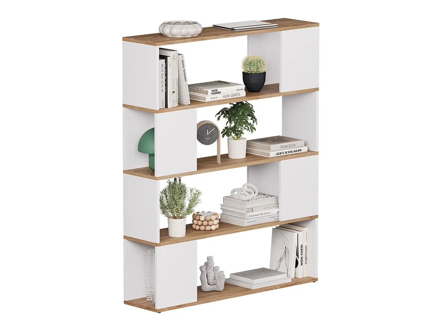 Raumteiler carvalho branco/dourado 100x24x124.5 eneos