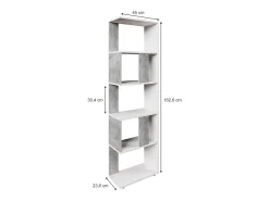 Raumteiler concreto/branco 45x23.6x162.6