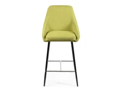 Ray - Banqueta de tecido verde - Conjunto de 1 peça