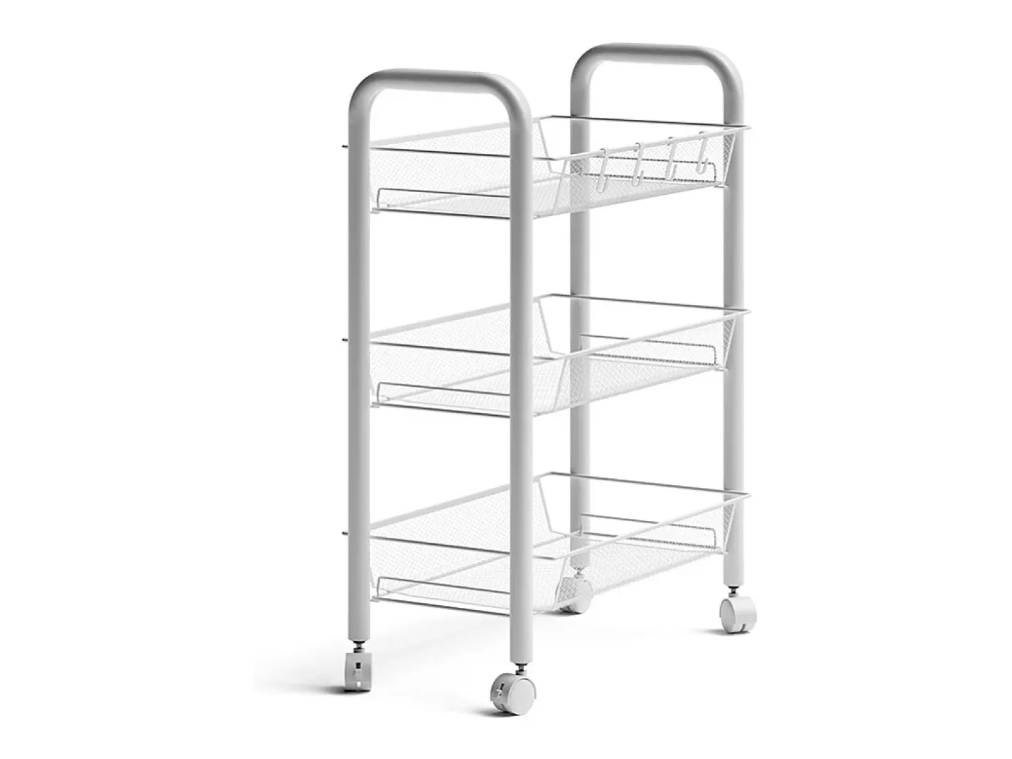 Recipiente com rodas branco 45x27x64 tarro