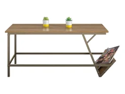 Regal | Mesa de apoio com aspeto de nogueira