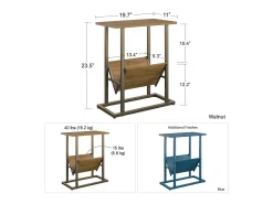 Regal | Mesa de apoio com aspeto de nogueira